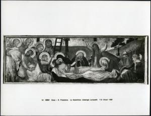 Siena - Pinacoteca Nazionale. Ambrogio Lorenzetti, Deposizione, tempera su tavola.