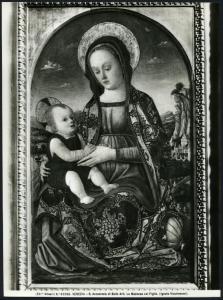 Venezia - Gallerie dell'Accademia. Antonio Vivarini (?), Madonna con Bambino, olio su tavola.