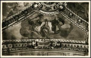 Fabriano - Chiesetta dell'ex Ospedale di Santa Maria del Buon Gesù. Cappella della Madonna, Andrea Boscoli, Incoronazione della Vergine, affresco della volta (XVI sec.).