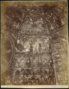 Firenze - Battistero. Interno, particolare dei mosaici della cupola.