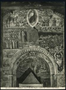 Toscanella - Chiesa di Santa Maria Maggiore. Interno, il Giudizio finale, affresco dell'abside (Scuola Giottesca).