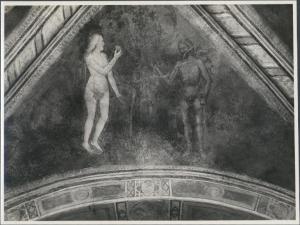 Dipinto murale - Adamo ed Eva - Solaro - Oratorio dei Santi Ambrogio e Caterina