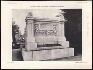 Monumento funebre - Sepolcro Gritti - Luca Beltrami e Alfonso Mazzucchelli - Milano - Cimitero Monumentale