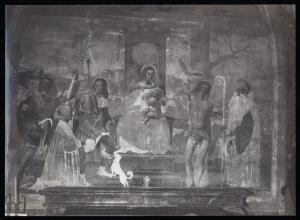 Affresco - Madonna con bambino e santi - Bernardino Luini (attr. Bernardino De Vagis o De Quagis) - Varese - Chiesa di santa Maria del Soccorso