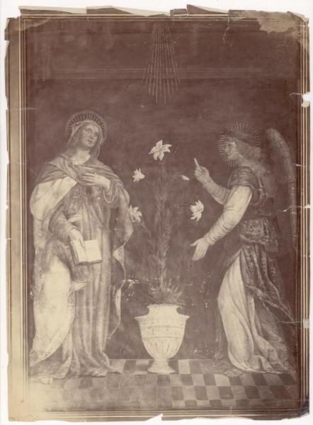 Dipinto murale - Annunciazione - Bernardino Luini - Paris - Musée du Louvre