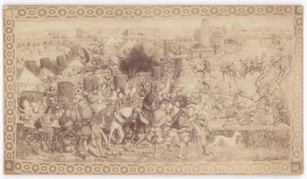 Arazzo - Episodio dellla "Battaglia di Pavia" - Arazzeria fiamminga (XVI secolo) - Napoli - Museo di Capodimonte