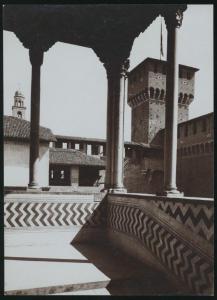 Milano - Castello Sforzesco - Loggetta di Galeazzo Maria Sforza e Torre di Bona di Savoia