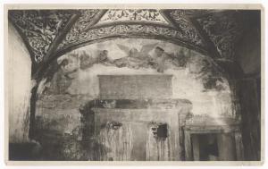 Dipinto murale - Deposizione di Santa Caterina e due angeli reggi torcia - Bernardino Luini - Sesto San Giovanni - Villa Rabia o "Pelucca" - Cappella