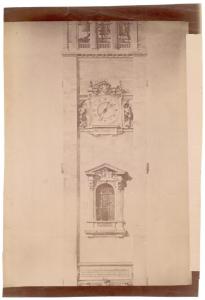 Disegno - Progetto per il campanile del Duomo di Milano - Luca Beltrami e Giuseppe Mentessi