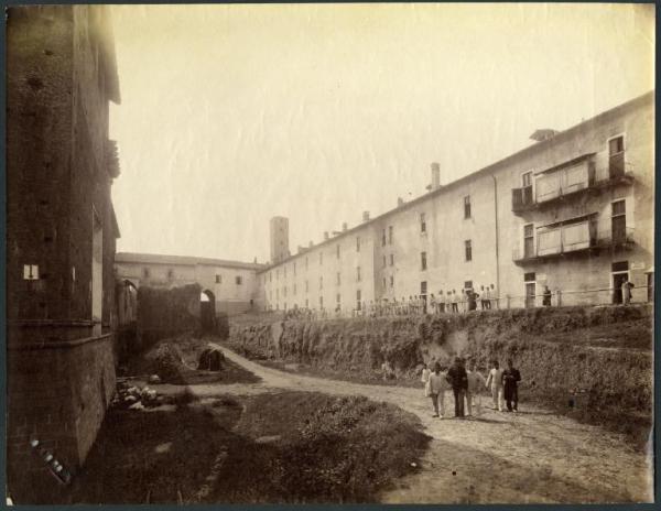 Milano - Castello Sforzesco - Ghirlanda del lato sud-ovest e Rivellino di Porta Vercellina