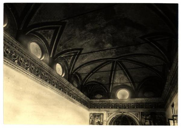 Milano - Chiesa di Santa Maria delle Grazie - sacrestia, particolare della decorazione del soffitto