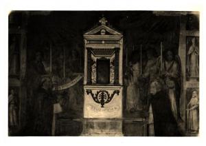 Milano - Basilica di S. Eustorgio - Gaudenzio Ferrari, particolare dell'affresco dietro l'altare maggiore