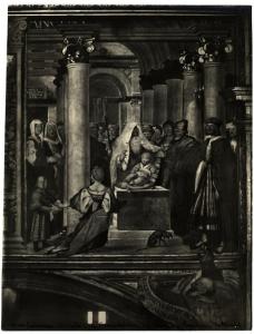 Cremona - Cattedrale - Gian Francesco Bembo, Presentazione al tempio, affresco
