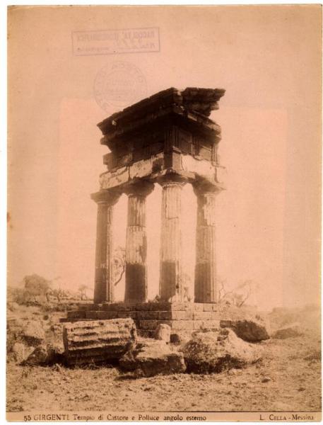 Agrigento - Valle dei Templi - Tempio di Castore e Polluce, particolare