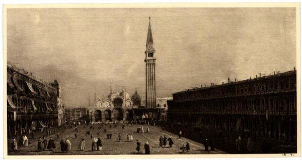 Milano - Collezione Giovanni Treccani degli Alfieri - Canaletto, Piazza San Marco, olio su tela