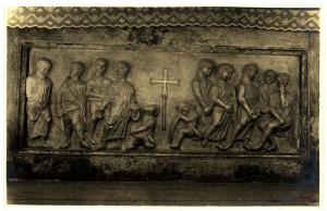Milano - Basilica di Sant'Ambrogio - Altare di Santa Savina, paliotto, rilievo scultoreo (XI sec -)