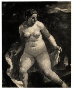 Ottavio Steffenini, nudo femminile, olio su tela (1925 ?)
