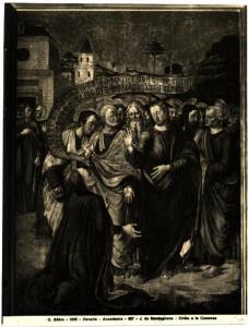 Venezia - Gallerie dell'Accademia - Jacopo da Montagnana, Cristo e la Cananea, olio su tavola