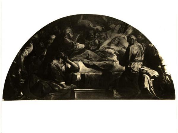 Cremona - Museo Civico - Sala X, Giulio Cesare Procaccini, Morte della Vergine, lunettone