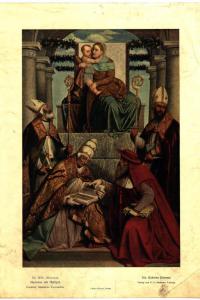 Francoforte - Städelsches Kunstinstitut - Moretto, Madonna con bambino e Santi, dipinto ad olio