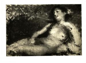 Dipinto - Nudo di donna - Milano - Collezione Giacinto Gallina