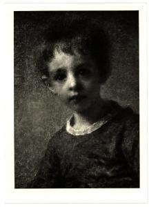 Raccolta Rag - Benzoni - Daniele Ranzoni (?), ritratto di bambino, olio