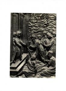 Villanova del Sillaro - Chiesa Parrocchiale - Carlo Garavaglia, scena della vita di Santa Francesca Romana, specchio di uno stallo del coro, legno intagliato (1634-45)