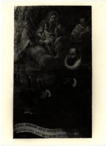 Villanova del Sillaro - Chiesa Parrocchiale - Ritratto di Nicolaus Summaripa con Madonna e Santi, olio su tela