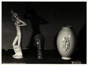 Milano - VI Triennale d'Arte - Vaso e due sculture in ceramica