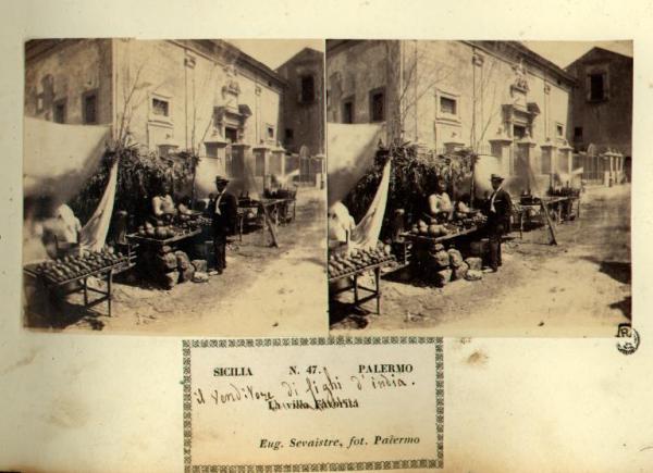 Palermo - Banchetto di un venditore di fichi d'india