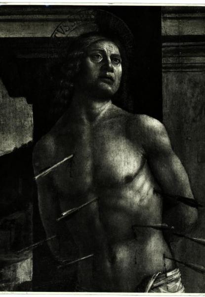 Dipinto - Vincenzo Foppa - Martirio di San Sebastiano (particolare) - Milano - Castello Sforzesco - Pinacoteca