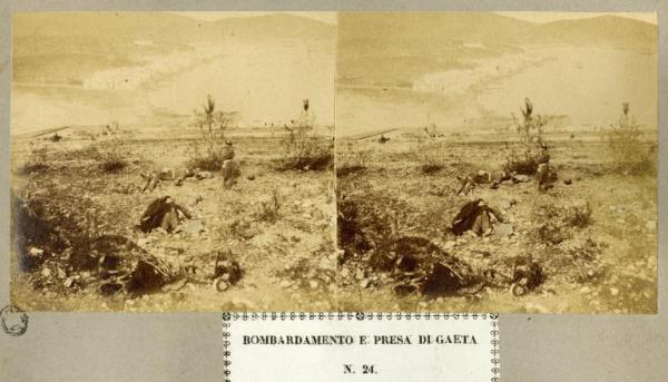 Spedizione dei Mille - Assedio di Gaeta - Soldati dell'esercito borbonico morti