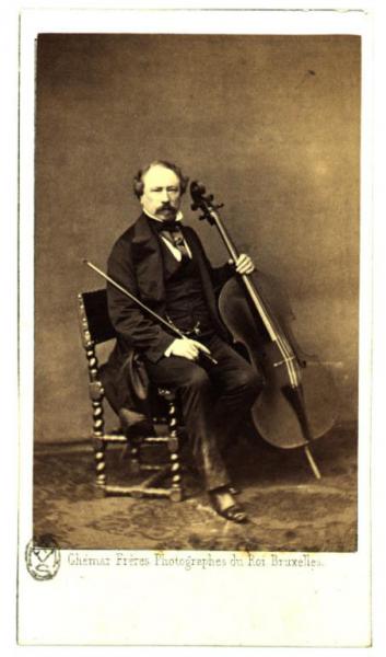 Ritratto maschile - Adrien-François Servais violoncellista belga