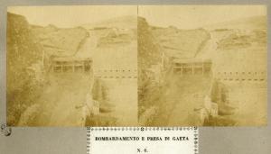 Spedizione dei Mille - Assedio di Gaeta - Entrata fortificata della città