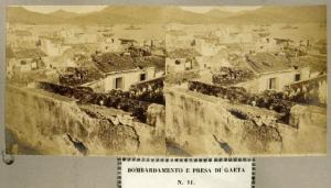 Spedizione dei Mille - Assedio di Gaeta - Case distrutte dai bombardamenti