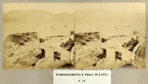 Spedizione dei Mille - Assedio di Gaeta - Postazioni di bombardamento - Cannoni della batteria Sant'Antonio