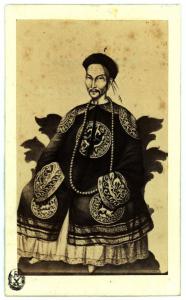 Incisione - Ritratto dell'Imperatore di Cina Xianfeng (?) o Hien Fung (?)