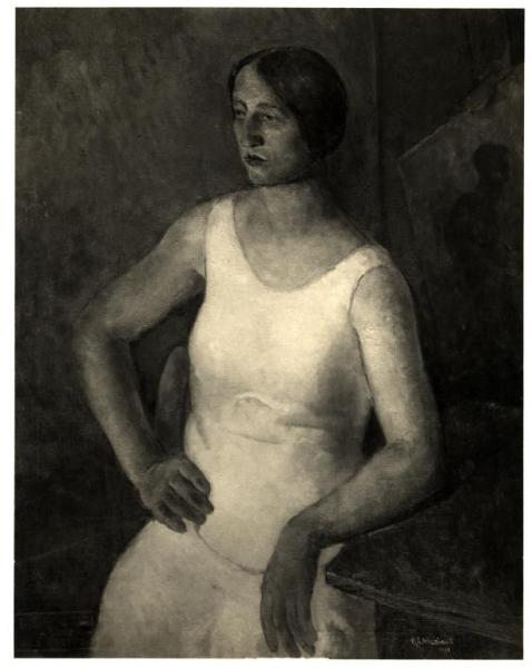 Alfio Paolo Graziani, ritratto femminile, olio su tela (1928).