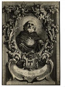 Milano. (?) Sant'Antonio Abate, incisione (XVII sec.).
