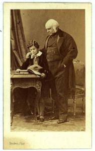 Ritratto maschile - James Bruce conte di Elgin politico inglese con un bambino