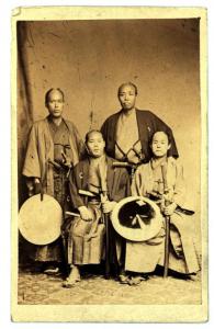 Ritratto di gruppo - Quattro samurai
