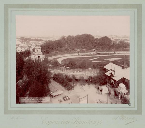 Milano - Esposizioni Riunite del 1894 - Parco Sempione - Arena - Panorama