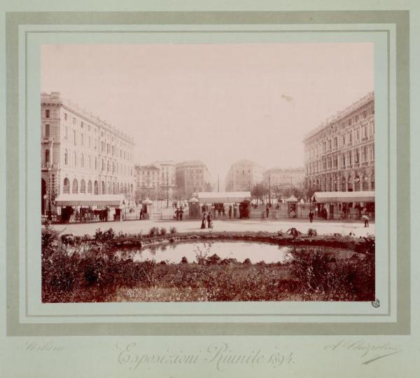 Milano - Esposizioni Riunite del 1894 - Castello Sforzesco
