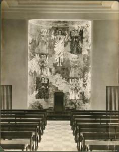 Zurigo - Cappella Manegg (?). Augusto Giacometti, Ascensione di Cristo, mosaico (1930).