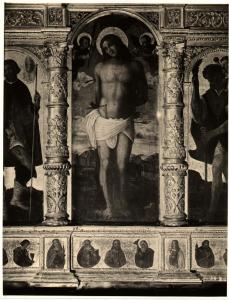 Polittico dipinto - San Sebastiano - Antonio Marinoni - Nembro - Chiesa di San Sebastiano