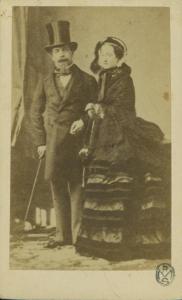 Ritratto di coppia - Napoleone III Imperatore di Francia con la moglie Eugenia de Montijo