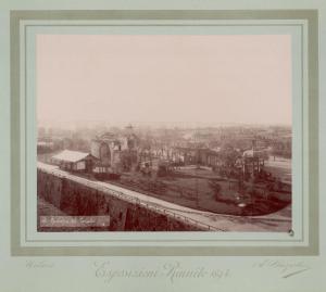 Milano - Esposizioni Riunite del 1894 - Castello Sforzesco - Parco Sempione