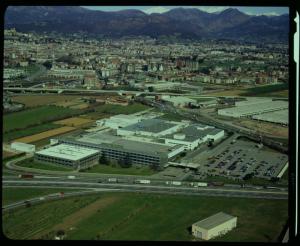 Bergamo. Istituto Italiano arti grafiche. Veduta aerea