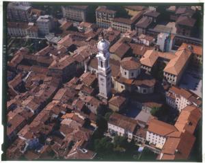 Bergamo. Chiesa. Veduta aerea.