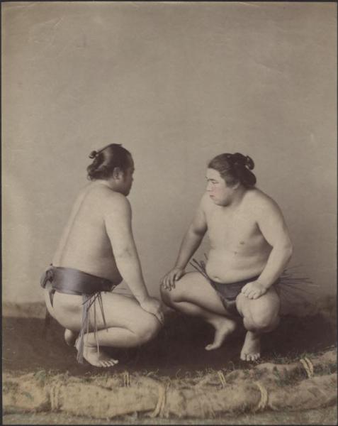 Ritratto maschile - Lottatori di sumo - Sumotori - Rikishi - "Fuzoku"